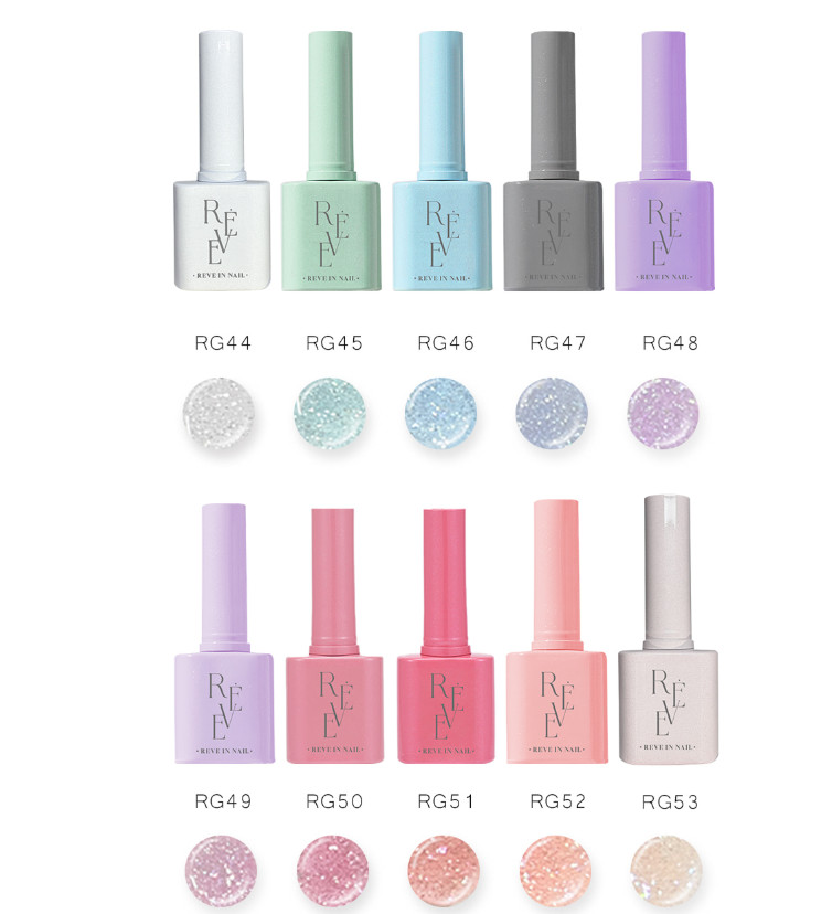 REVE IN NAIL LIGHT ON Reflective Glitter Gel Nail Polish K-Beauty