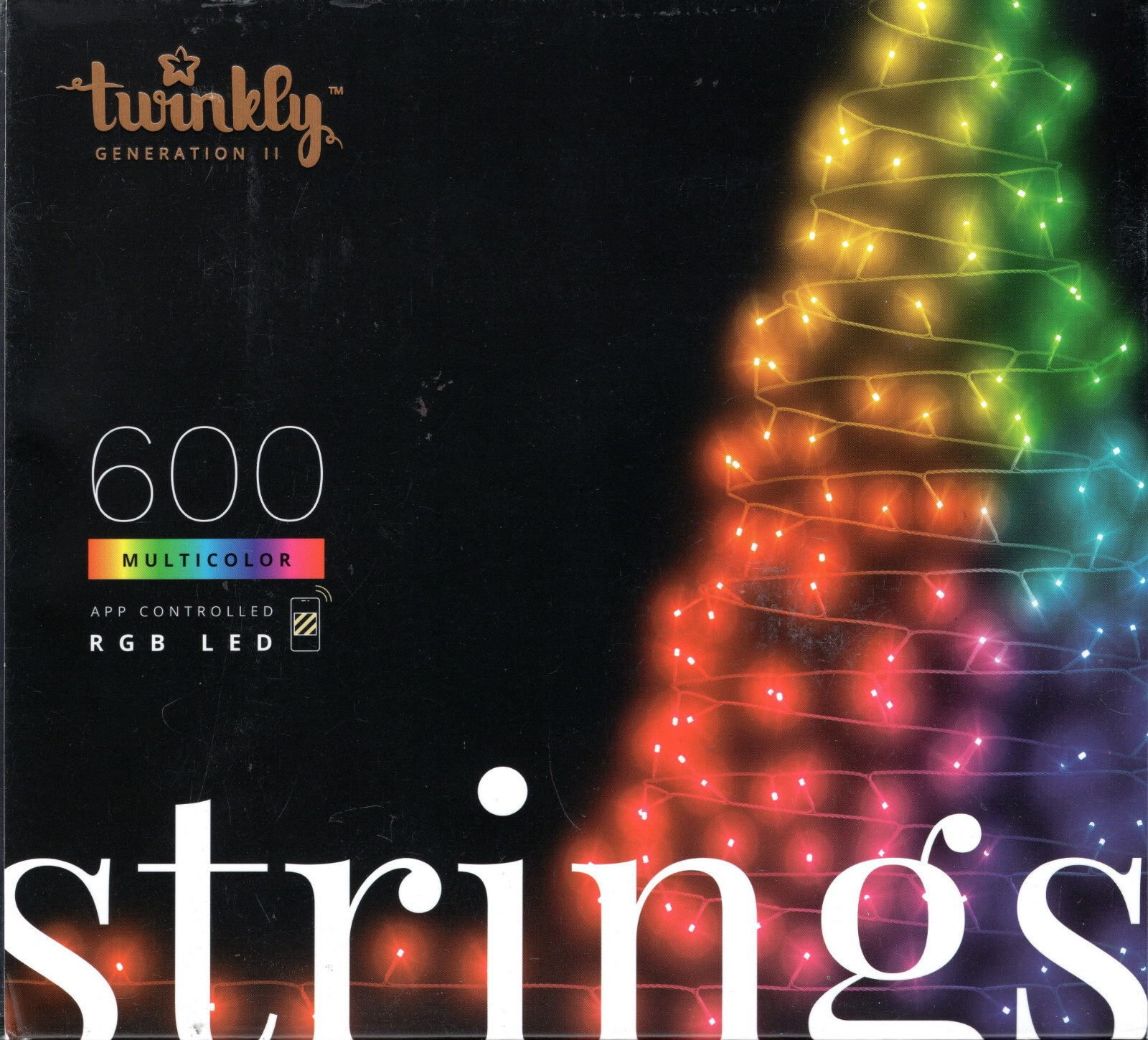 TWINKLY LUMATIONS GEN 2 TWS600STP-GUS 600CT RGB APP CONTROLLED LED 2x78\' - NEW