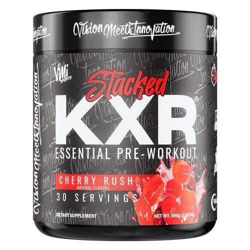 VMI Sports KXR Stacked Pre Workout 30 Servings Cherry Rush VMI Sports KXR Stacked Pre Workout 30 Servings Cherry Rush