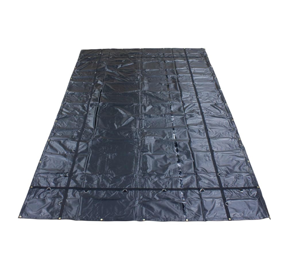 12\'x20\' Heavy Duty Smoke Tarp for Flatbed Truck 18 Oz Vinyl Load Covering Tarp