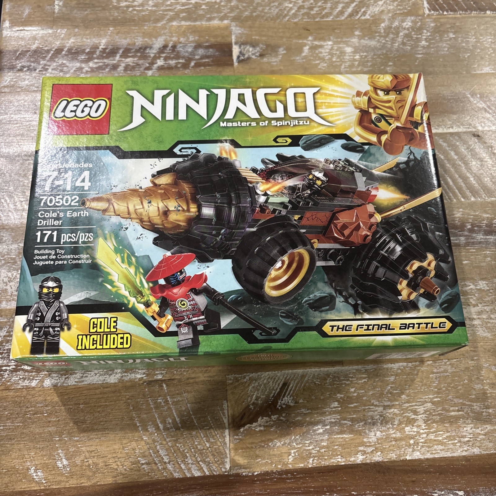 LEGO NINJAGO 70502 Cole's Earth Driller 171pcs The Final Battle, Cole Included LEGO NINJAGO 70502 Cole's Earth Driller 171pcs The Final Battle, Cole Included