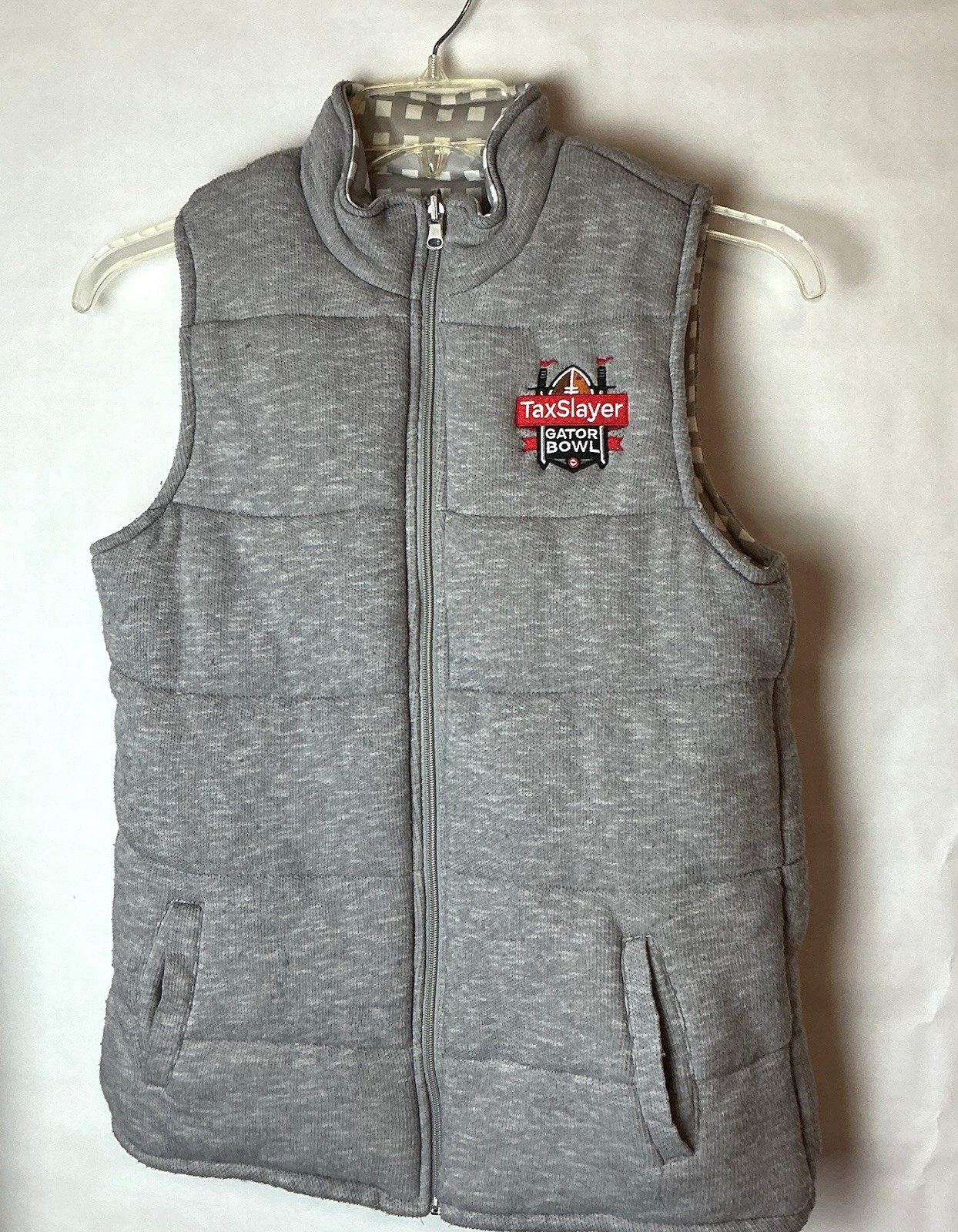 Gameday Couture Tax Slayer Gator Bowl Florida Gray Women’s Zip Front Vest Medium