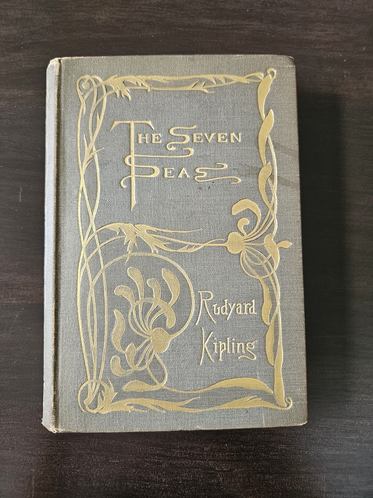 1897 1st ED/2nd PR Rudyard Kipling The Seven Seas Olive Board 1897 1st ED/2nd PR Rudyard Kipling The Seven Seas Olive Board