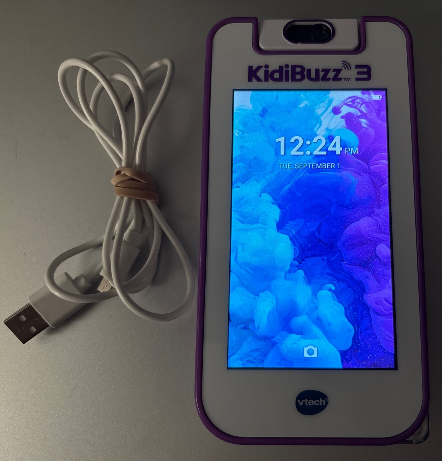 VTech KidiBuzz 3 Smart Education Learning Device Purple Tested Factory Reset