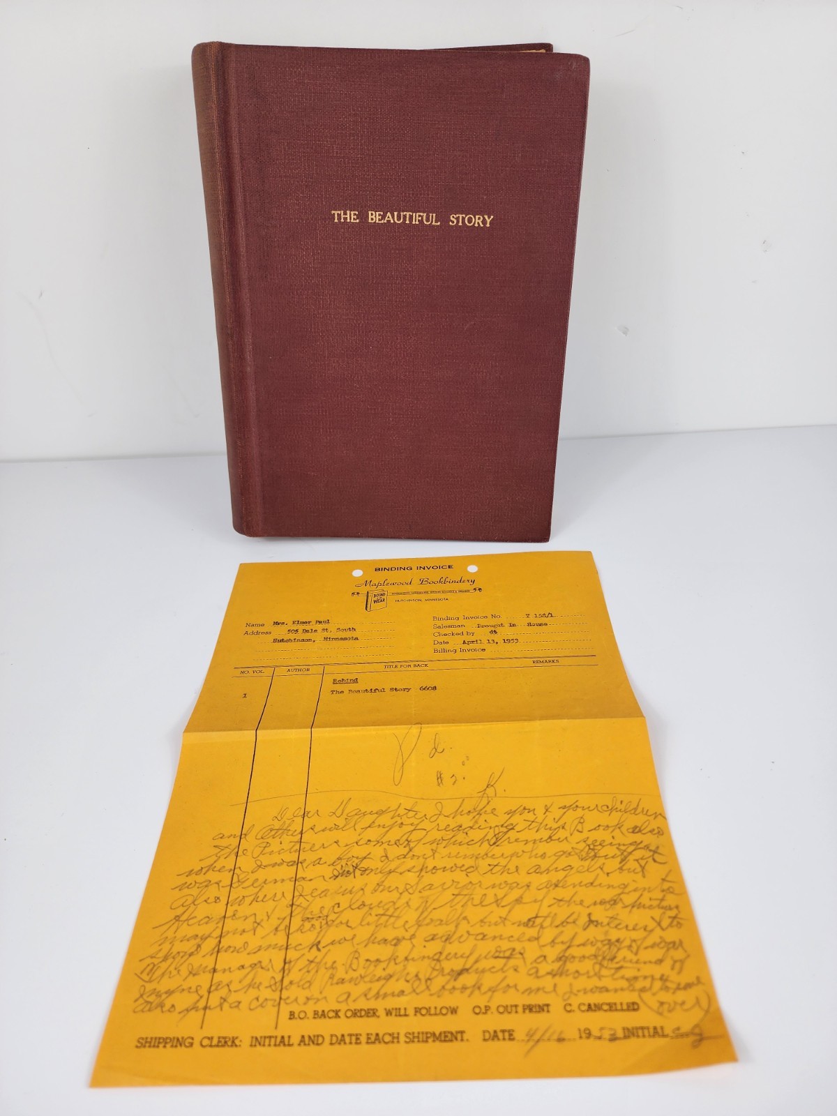 Antique 1889 The Beautiful Story JW Buel Bible Illustrated w/ 1953 Receipt... Antique 1889 The Beautiful Story JW Buel Bible Illustrated w/ 1953 Receipt...