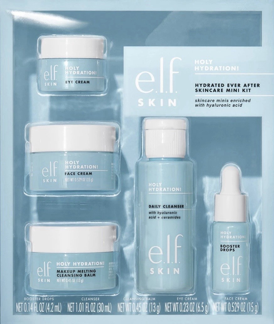 e.l.f. SKIN Holy Hydration Hydrated Ever After Mini Kit Cleansing Balm+ e.l.f. SKIN Holy Hydration Hydrated Ever After Mini Kit Cleansing Balm+