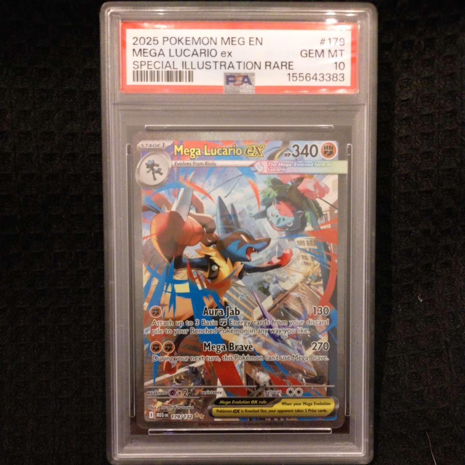 ✨✨2025 POKEMON MEG EN-MEGA EVOLUTION #179 MEGA LUCARIO EX PSA 10 ✨✨2025 POKEMON MEG EN-MEGA EVOLUTION #179 MEGA LUCARIO EX PSA 10