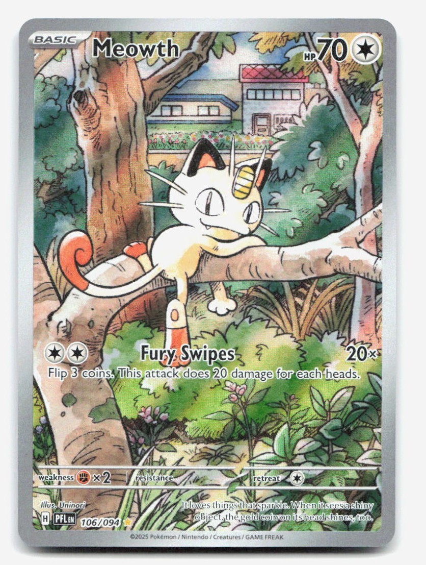 Meowth 106/094 Me02: Phantasmal Flames Illustration Rare - IR