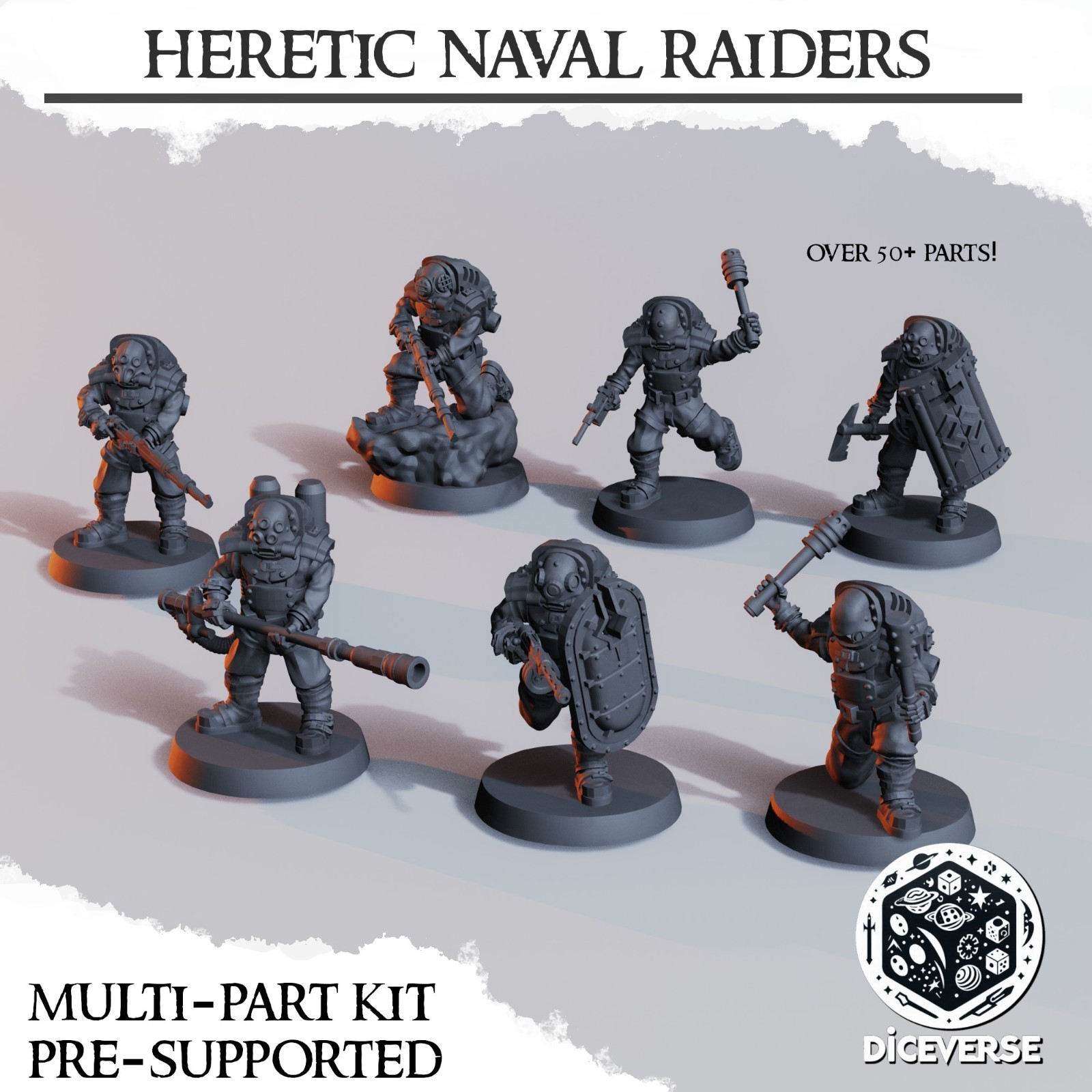 Dieselpunk Trench Compatible Heretic Legion Naval Raider Warband (Diceverse) Dieselpunk Trench Compatible Heretic Legion Naval Raider Warband (Diceverse)