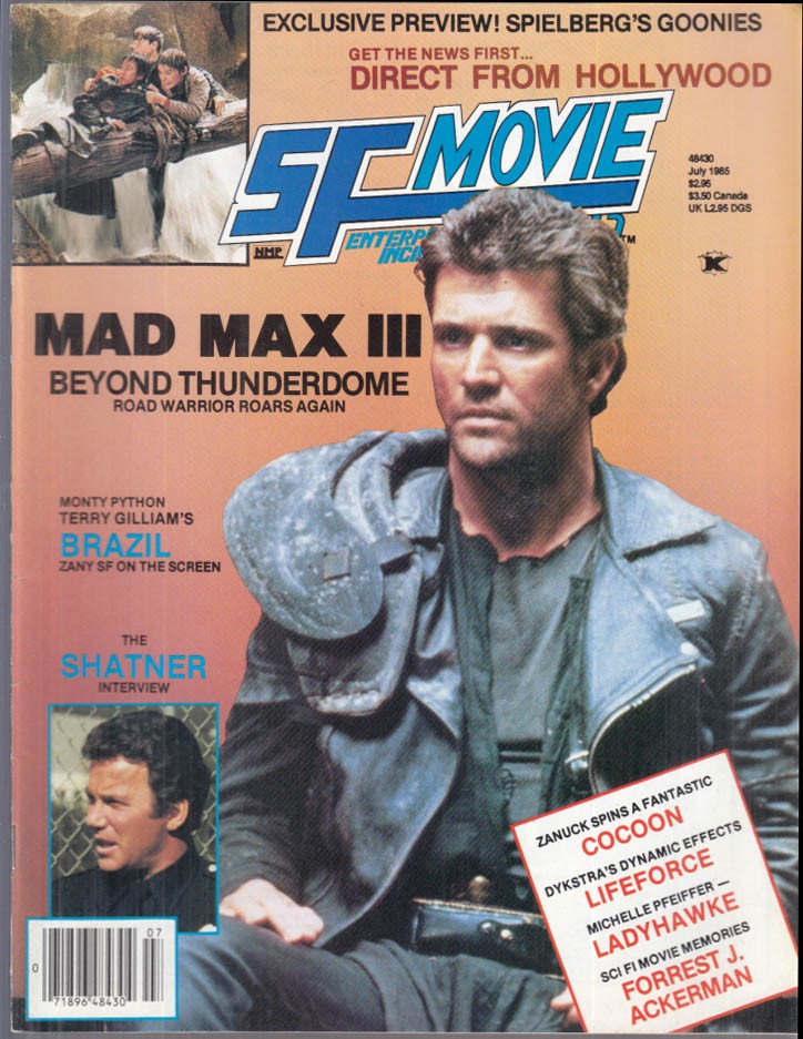 SF MOVIELAND 7 1985 Mad Max III Goonies Brazil Shatner Cocoon Ladyhawke &c