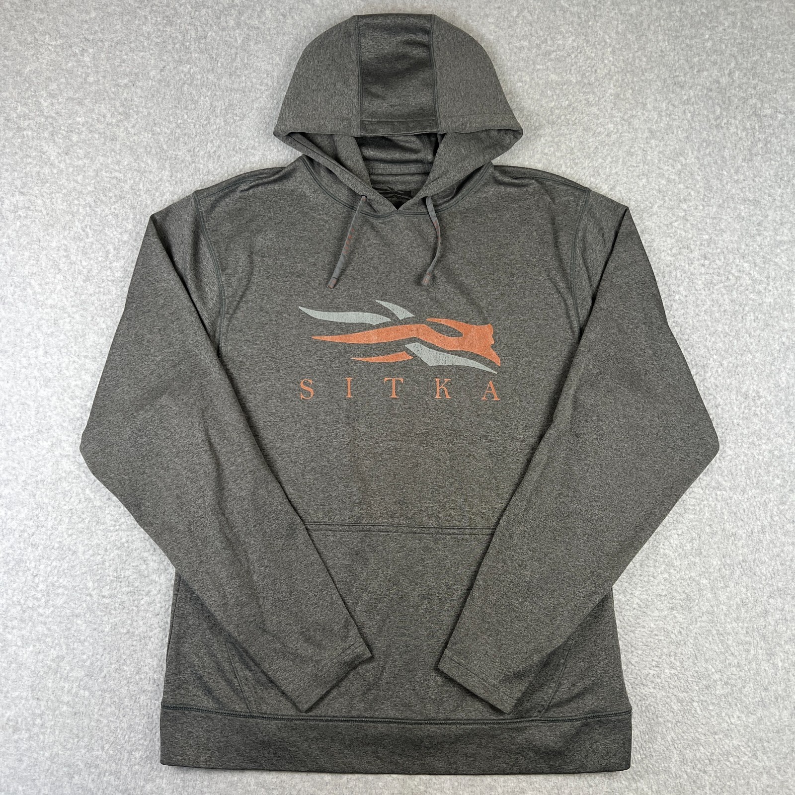 Sitka Gear Hoodie Graphic Logo Pulllover Sweatshirt Large Grey Hunting Hiking Sitka Gear Hoodie Graphic Logo Pulllover Sweatshirt Large Grey Hunting Hiking