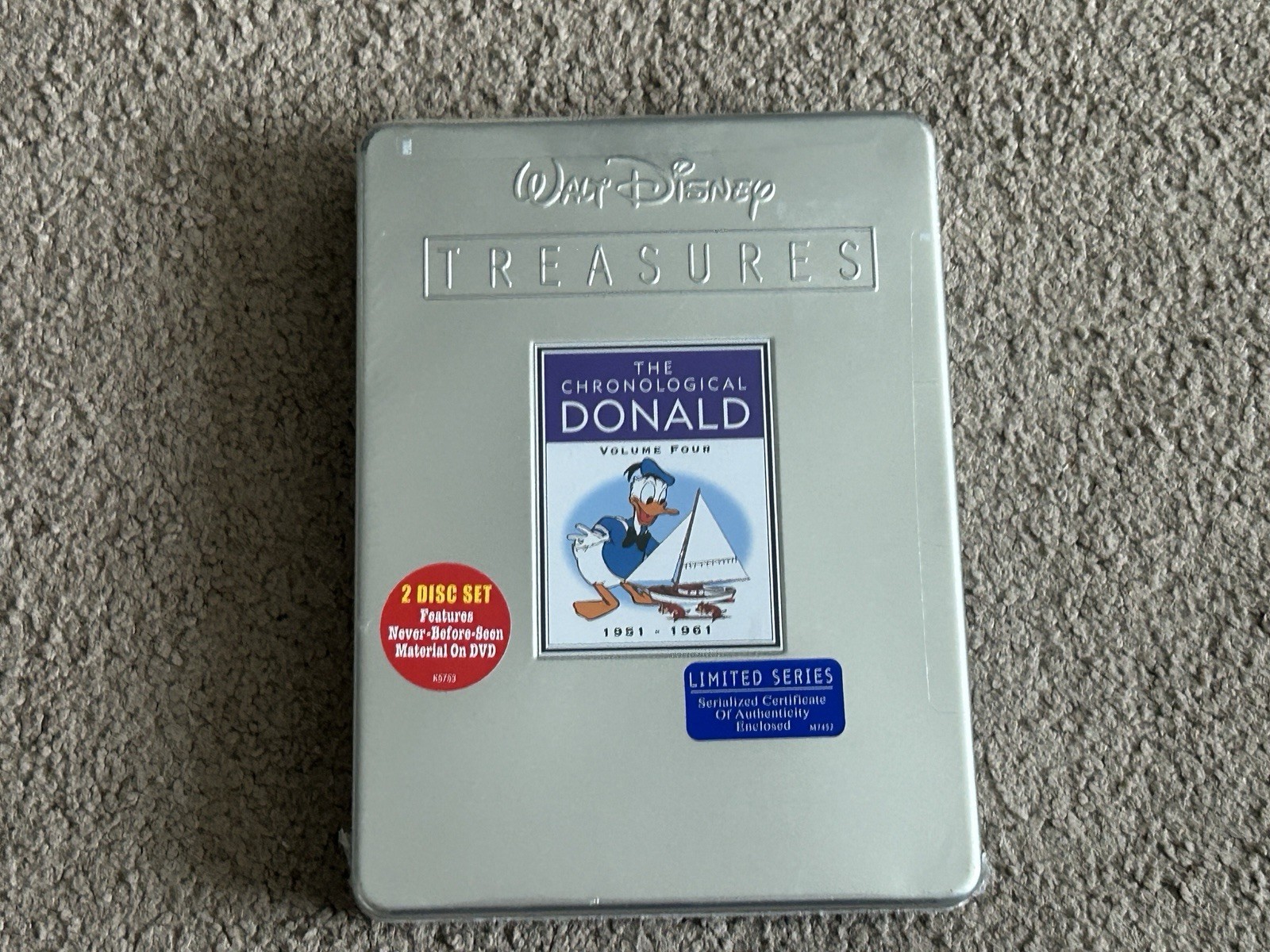 Walt Disney Treasures: The Chronological Donald Vol. 4 1951-1961. 2 DVD Set Tin Walt Disney Treasures: The Chronological Donald Vol. 4 1951-1961. 2 DVD Set Tin