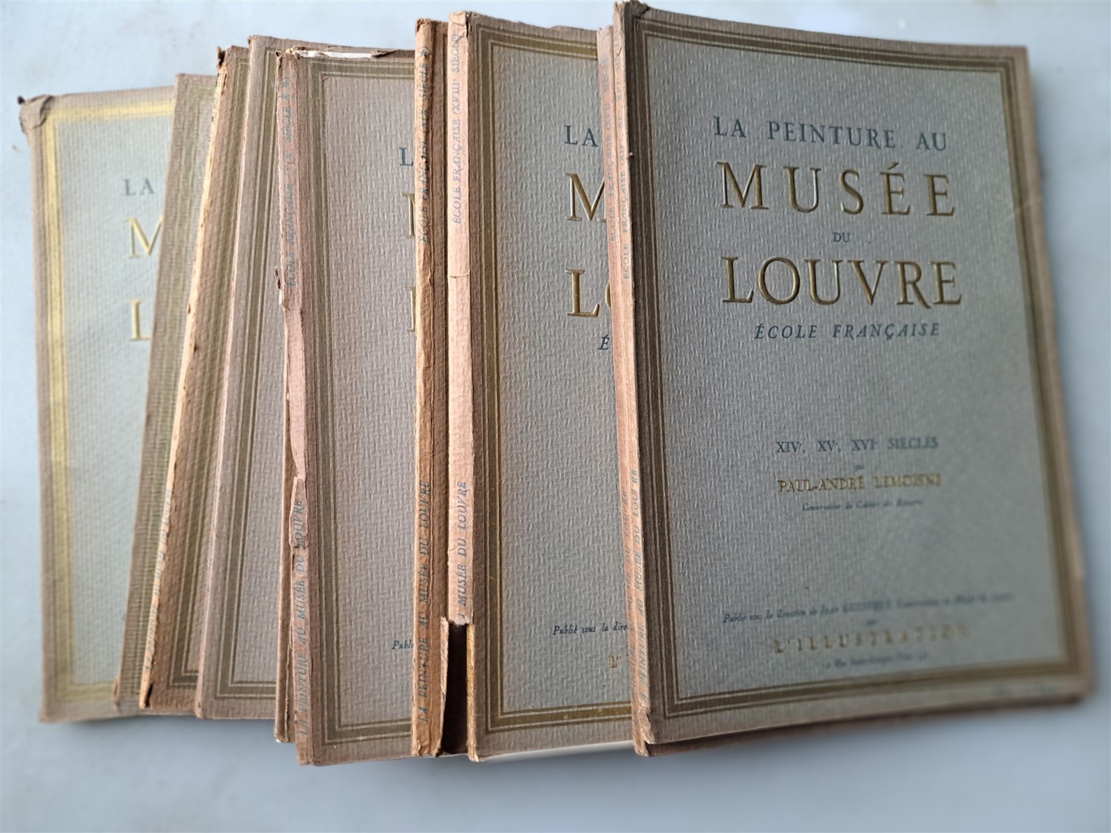 TWELVE Softbound Volumes La Peinture au Musee du Louvre, 1920s ART