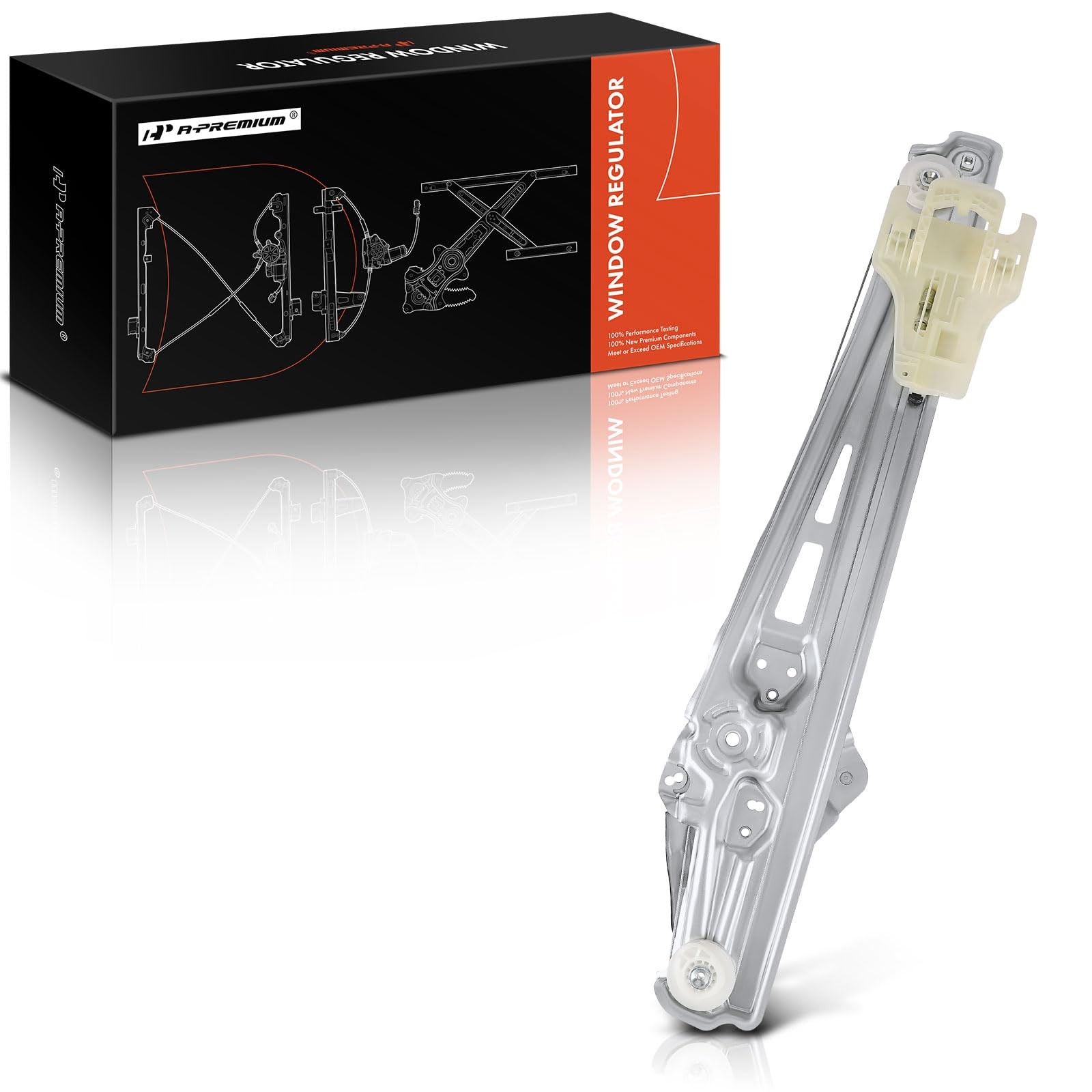 Rear Driver Side Power Window Regulator, Without Motor