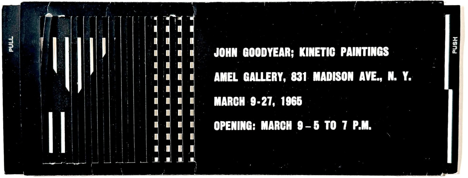 John Goodyear (1930-2017) announcement for \