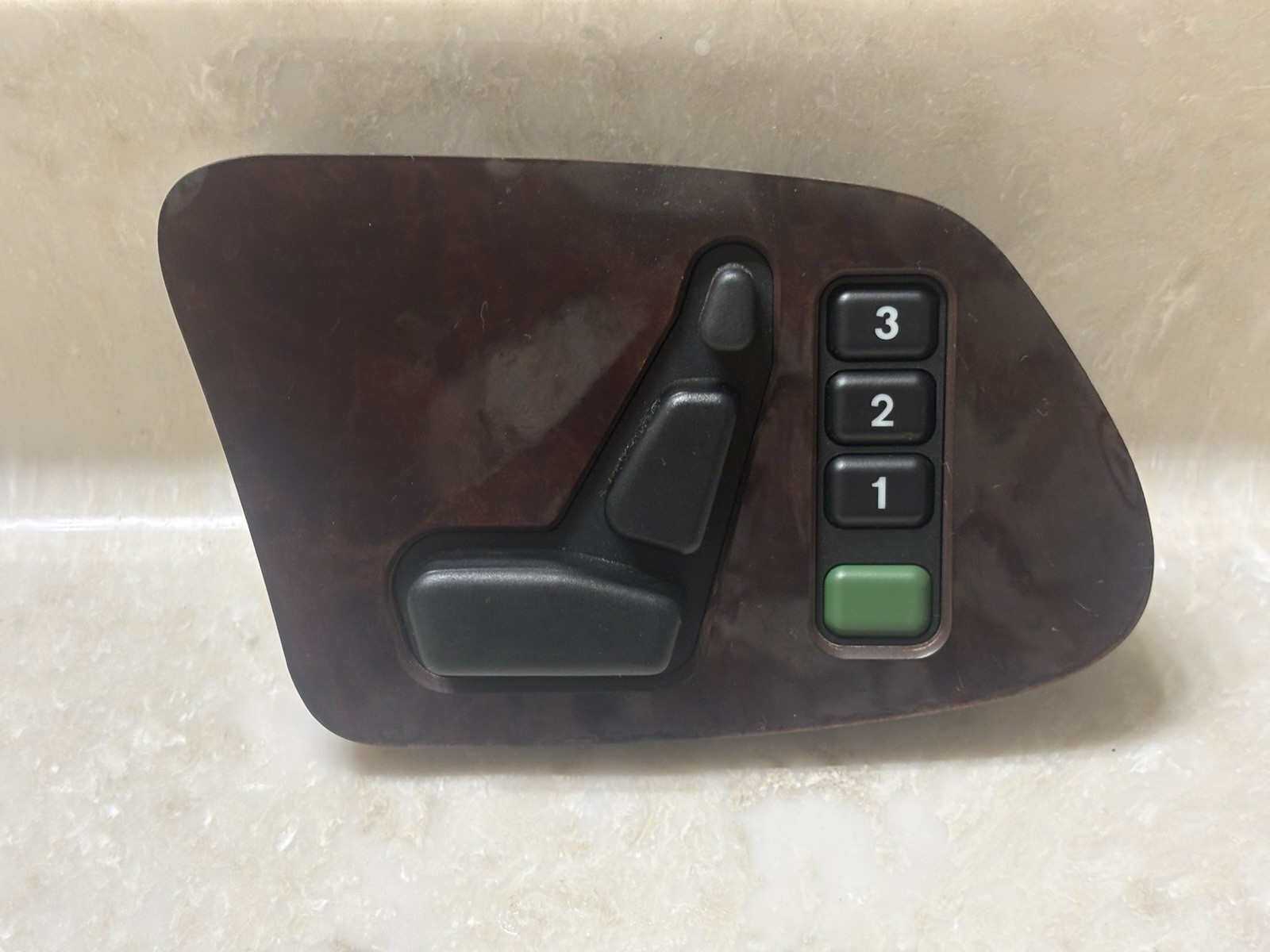 1996-2003 Mercedes W210 E320 Front Right Passenger Seat Control Switch Wood OEM