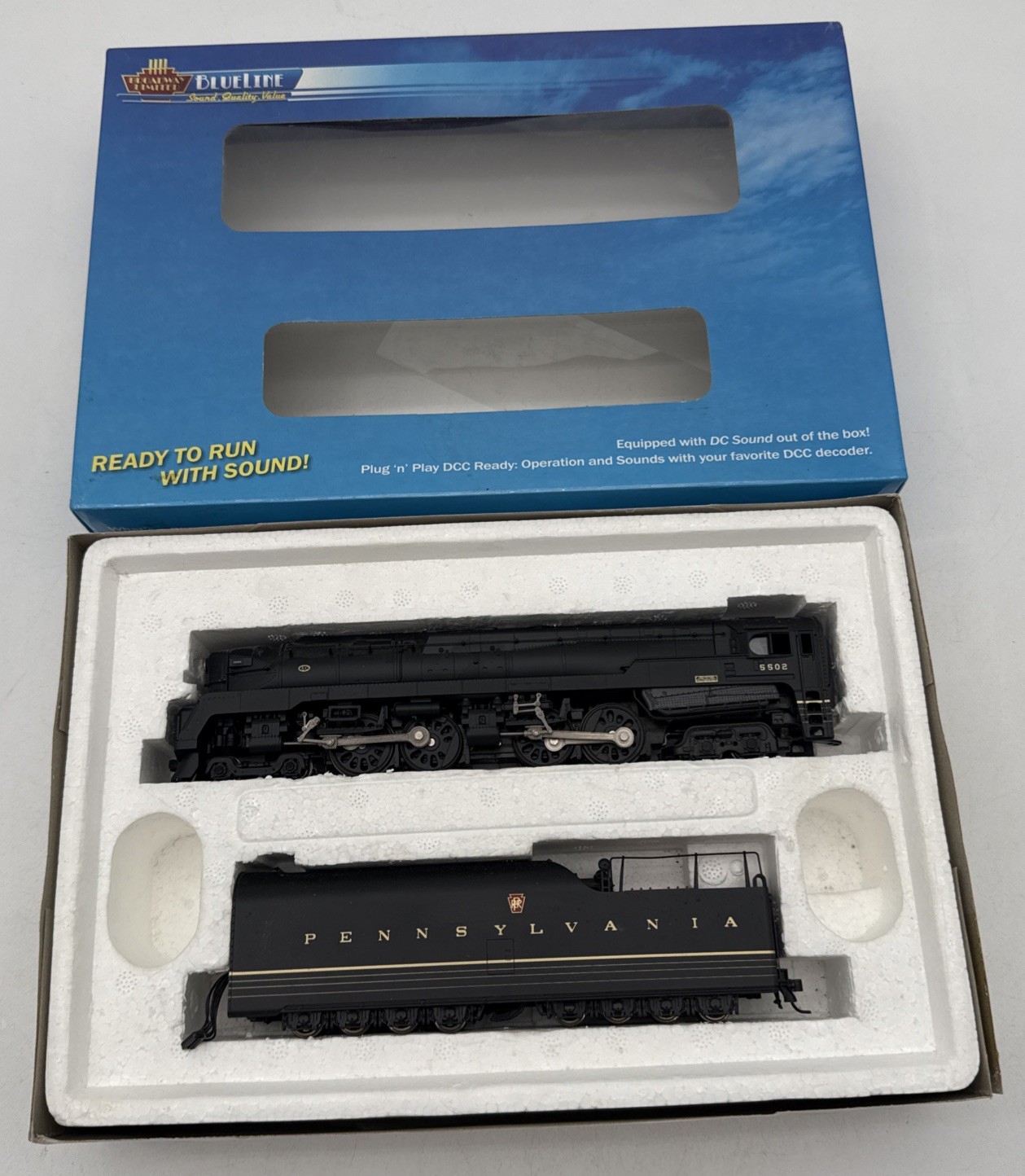 Broadway Limited Blueline PRR T-1 Steam Locomotive HO Scale 1:87 4-4-4-4 #5502