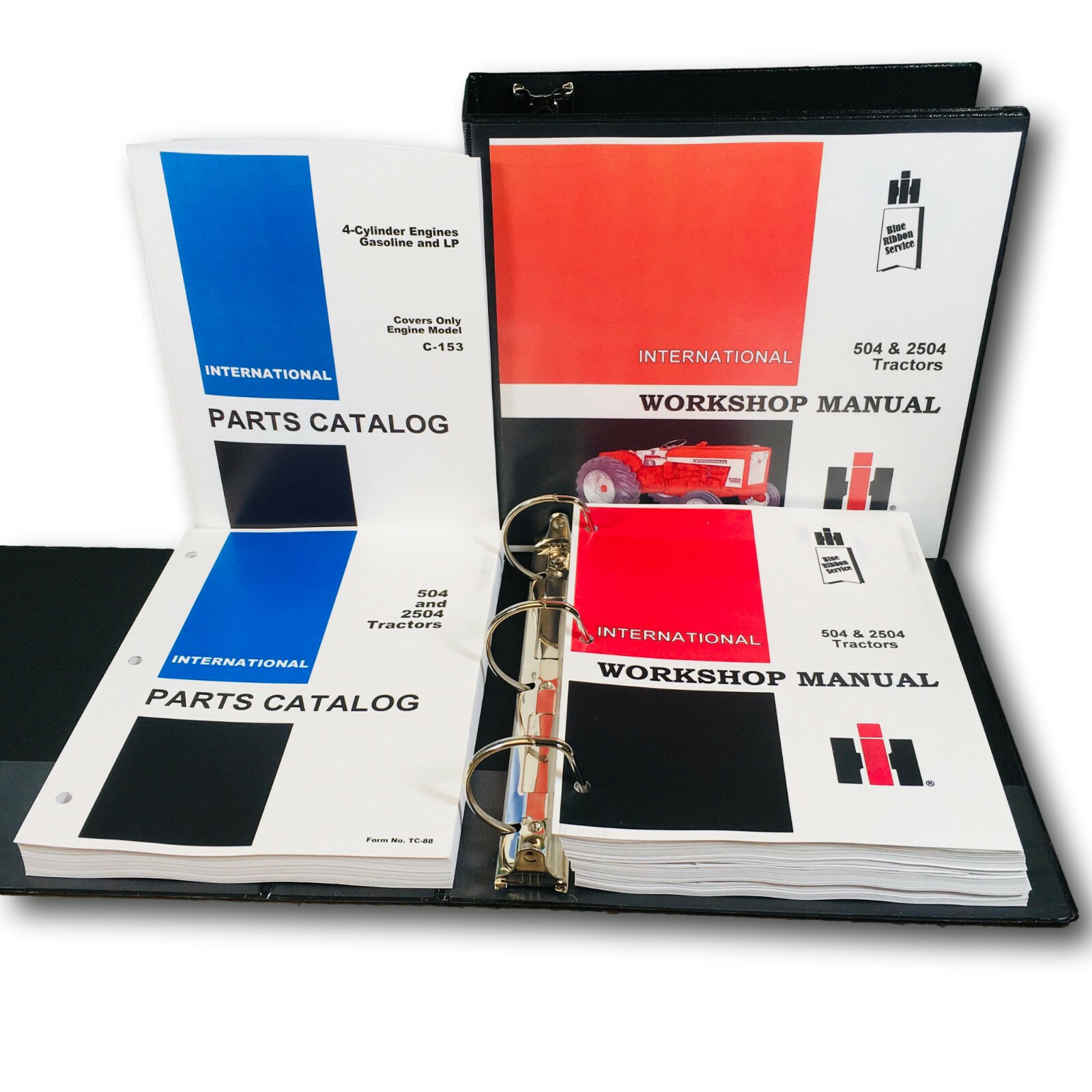 International 504 Gas Tractor Service Parts Manual Set Shop Catalog Book C-153
