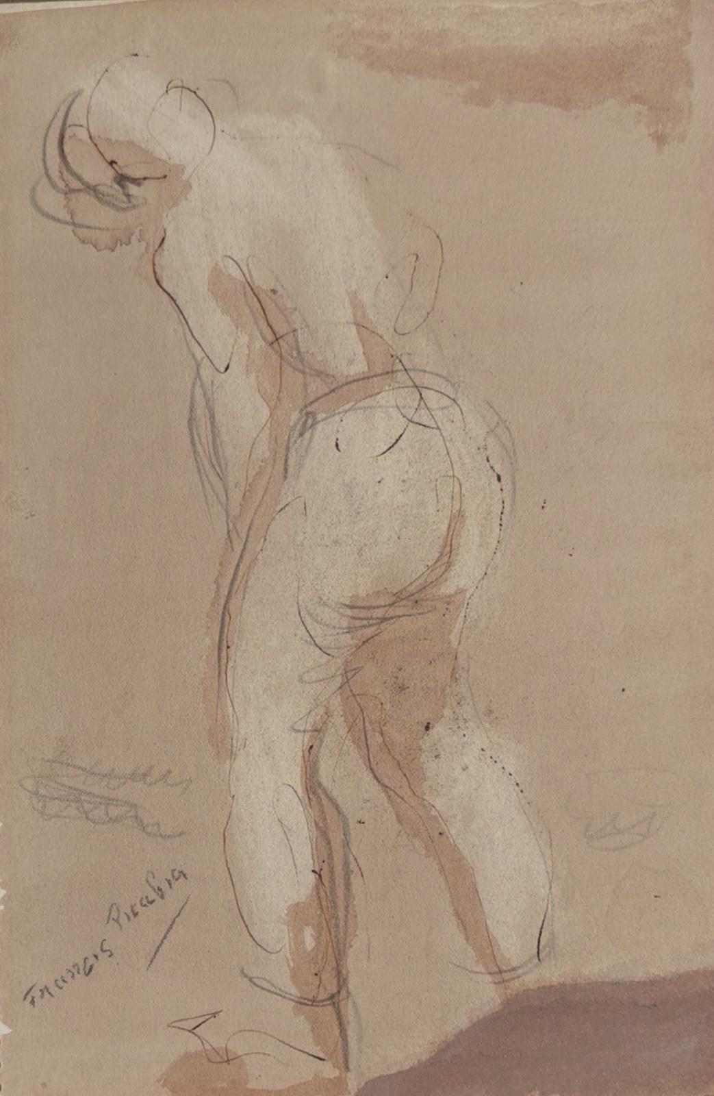 Francis Picabia, 1879 Paris, France-1953 Paris, France, “Transparence,” 14x10”