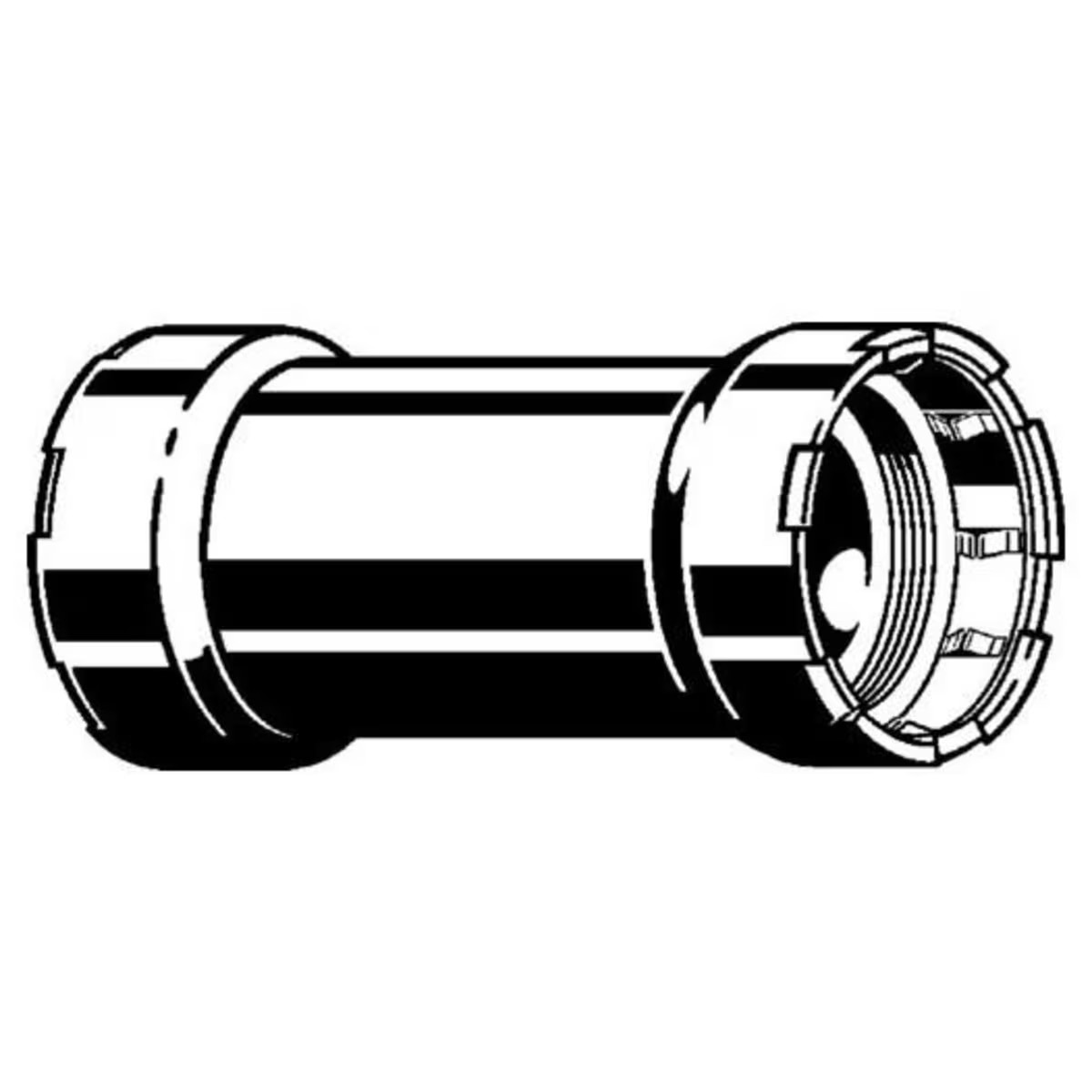 Viega 84155 2x2 - (P-P) - Coupling, MegaPress FKM