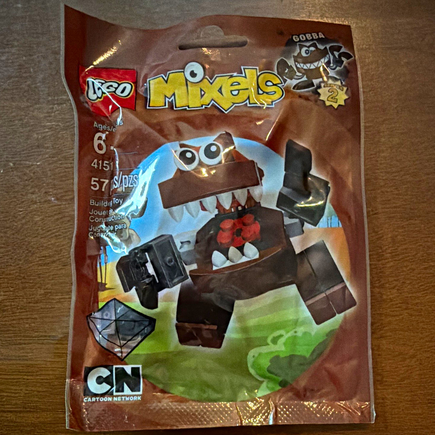 LEGO Mixels Series 2 Gobba 41511 57 pcs Polybag Cartoon Network Ages 6+ LEGO Mixels Series 2 Gobba 41511 57 pcs Polybag Cartoon Network Ages 6+