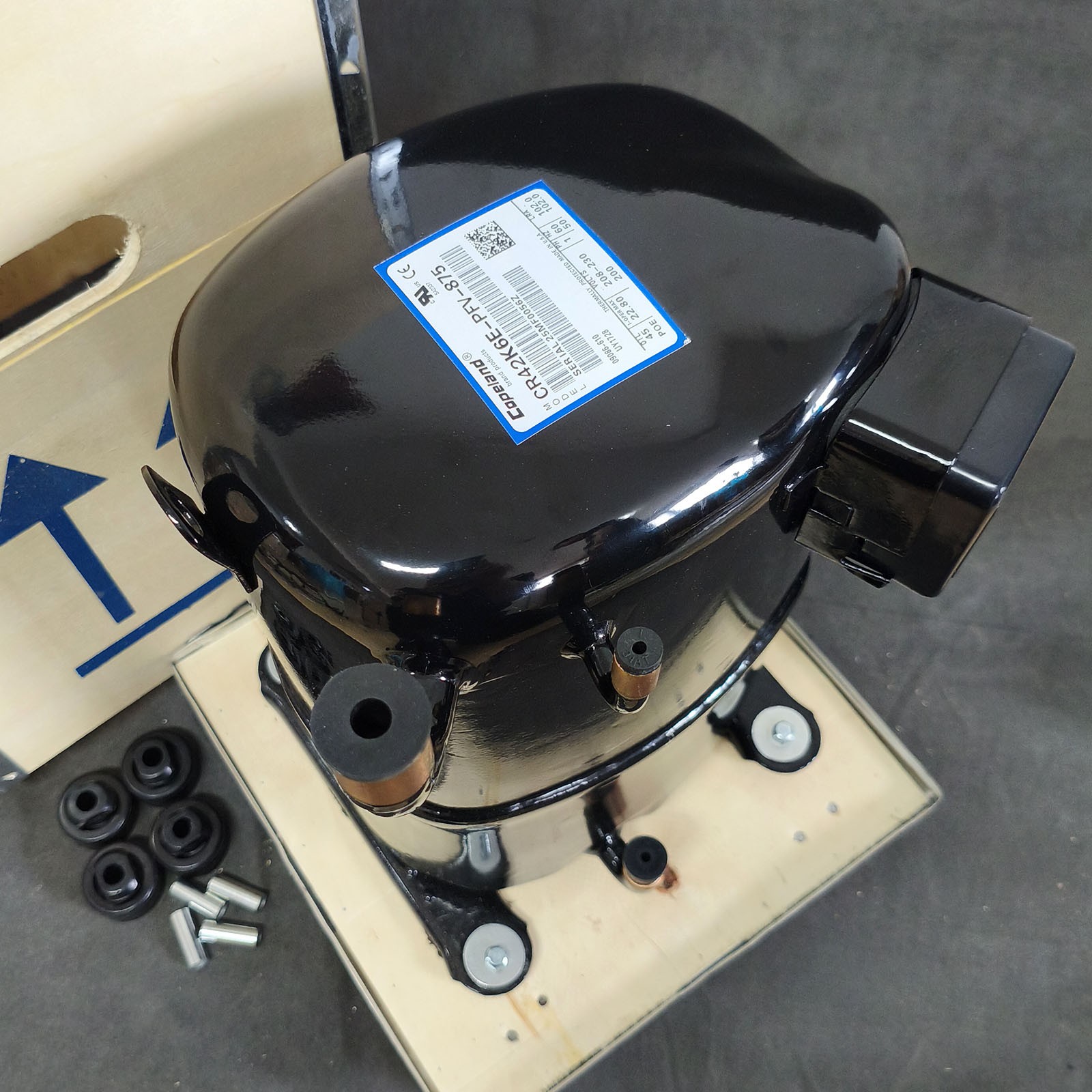 Reciprocating Compressor 3.5Ton R22 208/230V 1Ph for Copeland CR42K6E-PFV-875