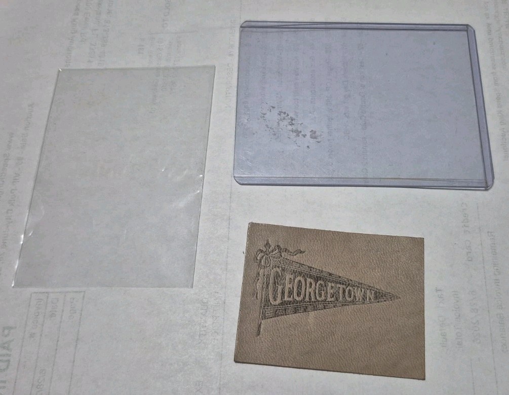 c1910s L20 Tobacco / Cigarette Leather GEORGETOWN University 