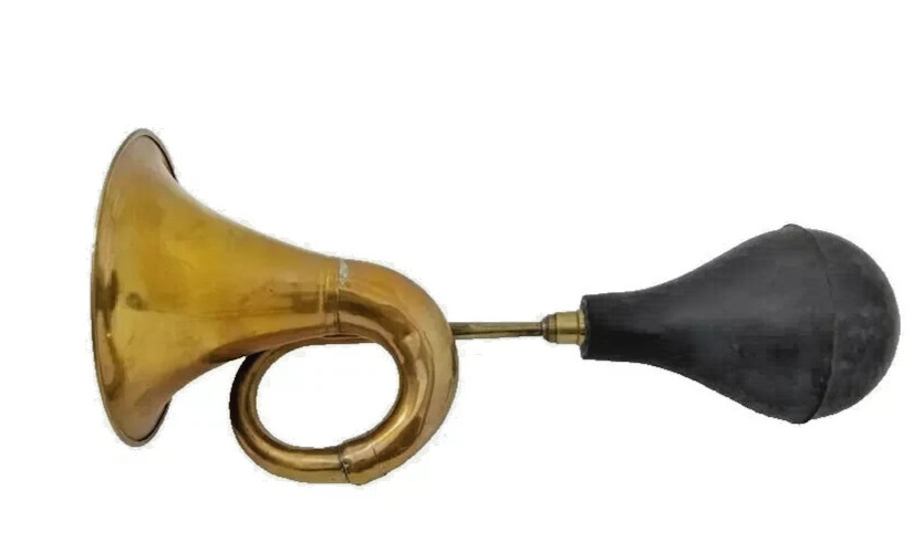 FOR Vintage Antique Trumpet Brass Taxi Horn Rubber Bulb Bugle Car Bike Nautical