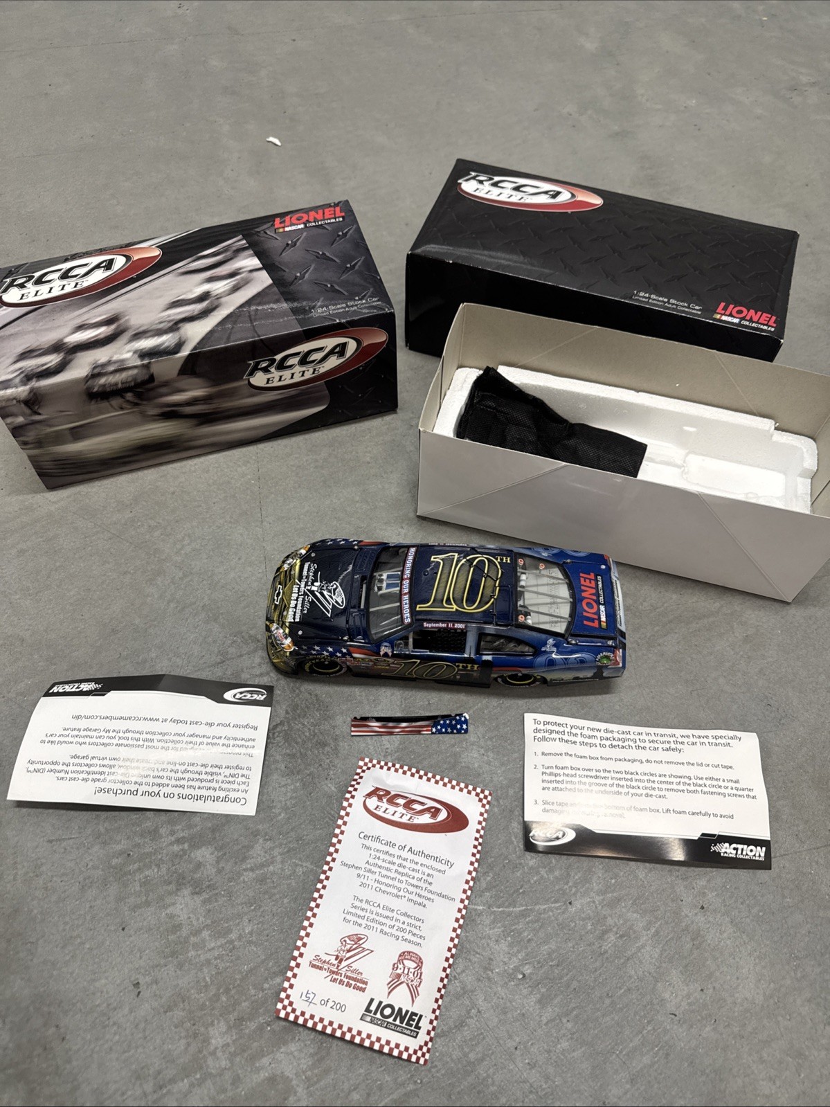 2011 RCCA Elite Tunnel To Towers Stephen Siller 9/11 Tribute Impala #157/200