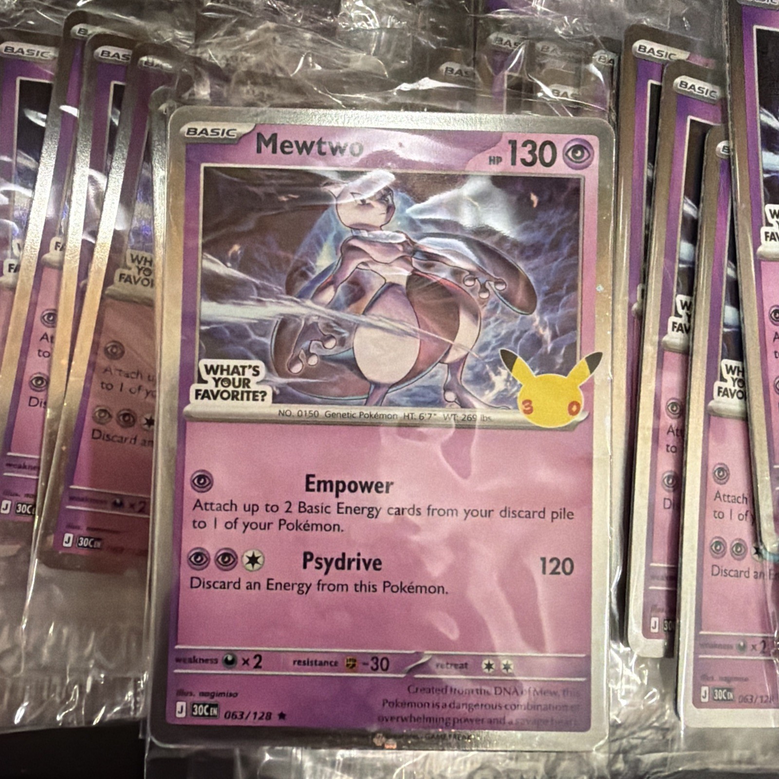 Target Mewtwo Pokemon Promo Family Event 30th Anniversary (Sealed)