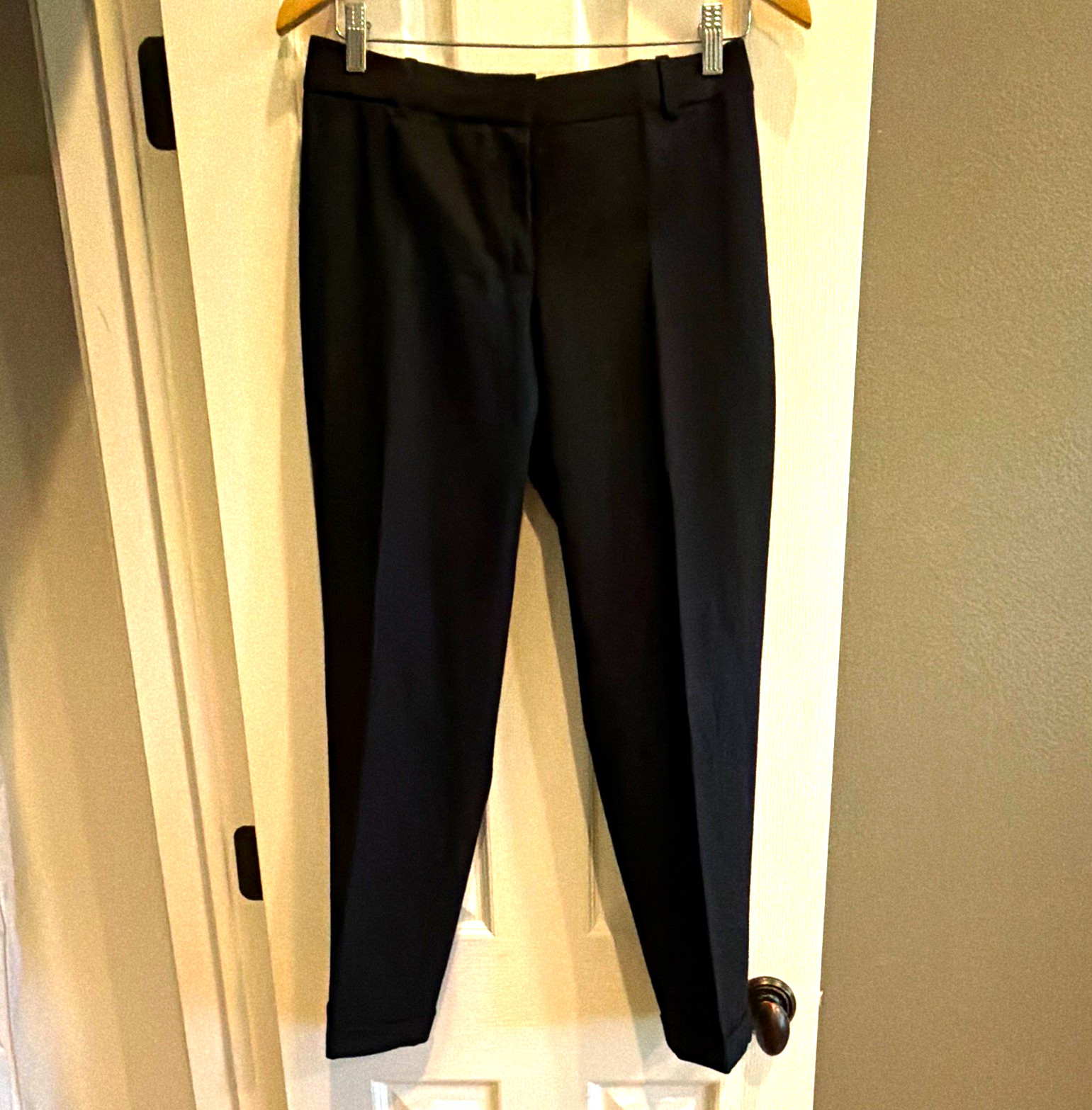 J.Crew Women\'s Wool Black Capri Pants Solid Regular Size 4 J.Crew Women\'s Wool Black Capri Pants Solid Regular Size 4
