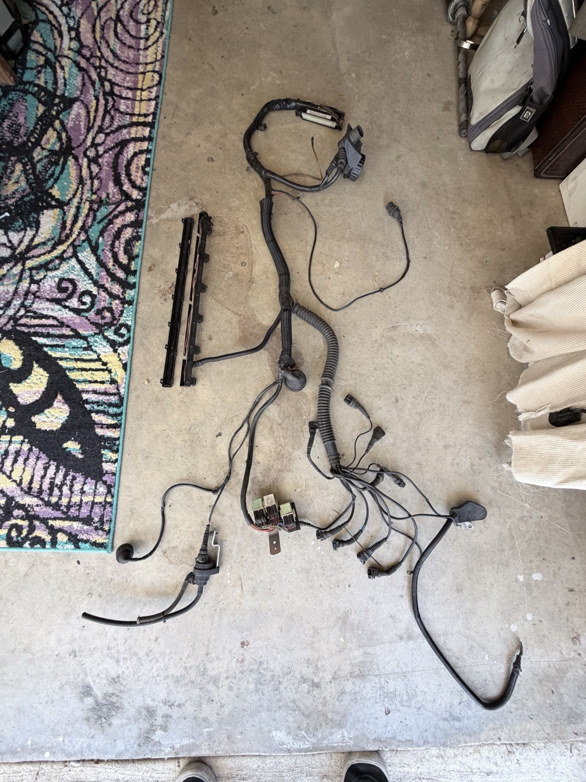 Damaged 1997-1999 BMW E36 M3 S52 Engine Wiring Harness OEM Damaged 1997-1999 BMW E36 M3 S52 Engine Wiring Harness OEM