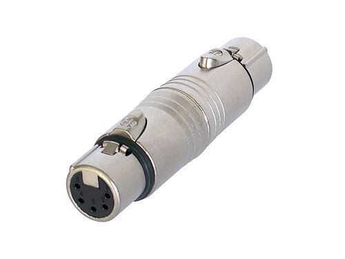 Neutrik NA5FF. Adapter or Coupler. Female socket