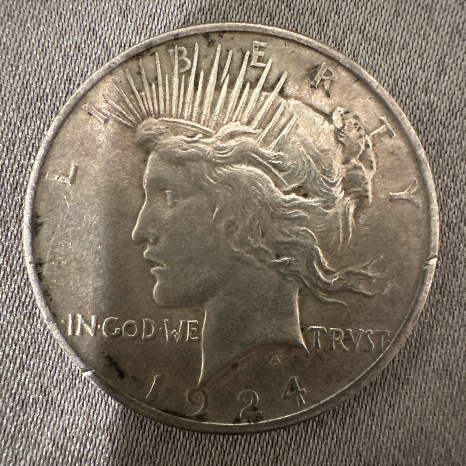 1924 Peace Silver Dollar AU-55