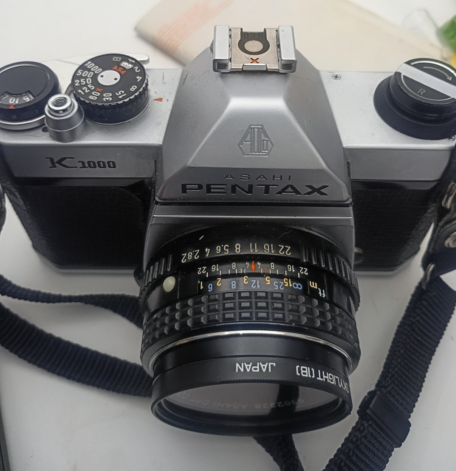 Vintage Asahi Pentax K1000 35mm SLR Camera + 50mm Lens & Original Manual - Early Vintage Asahi Pentax K1000 35mm SLR Camera + 50mm Lens & Original Manual - Early