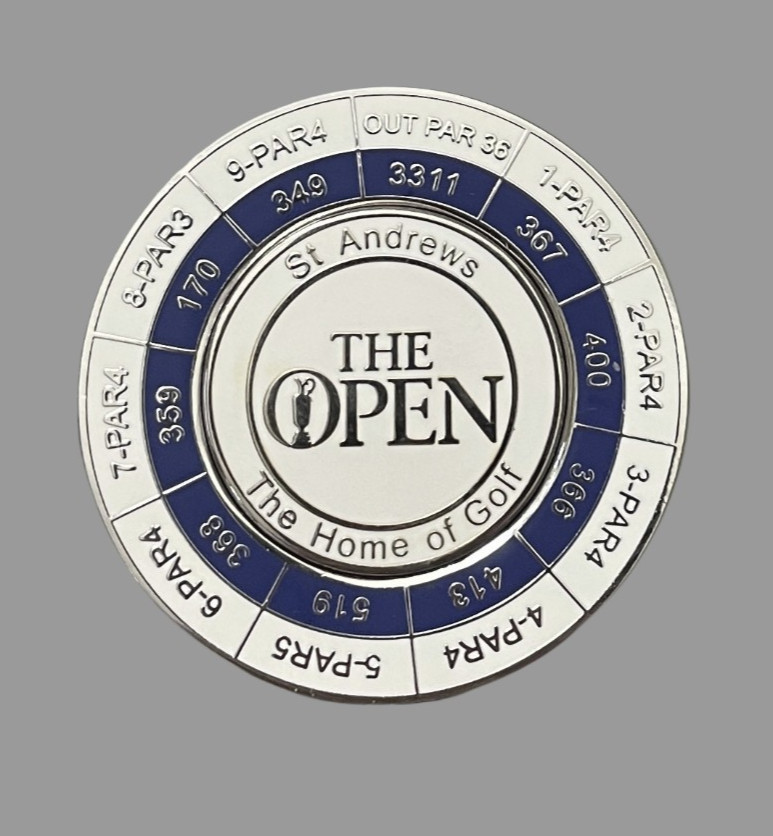 The Open Championship St. Andrews Coin & 2 Sided Ball Marker British Open