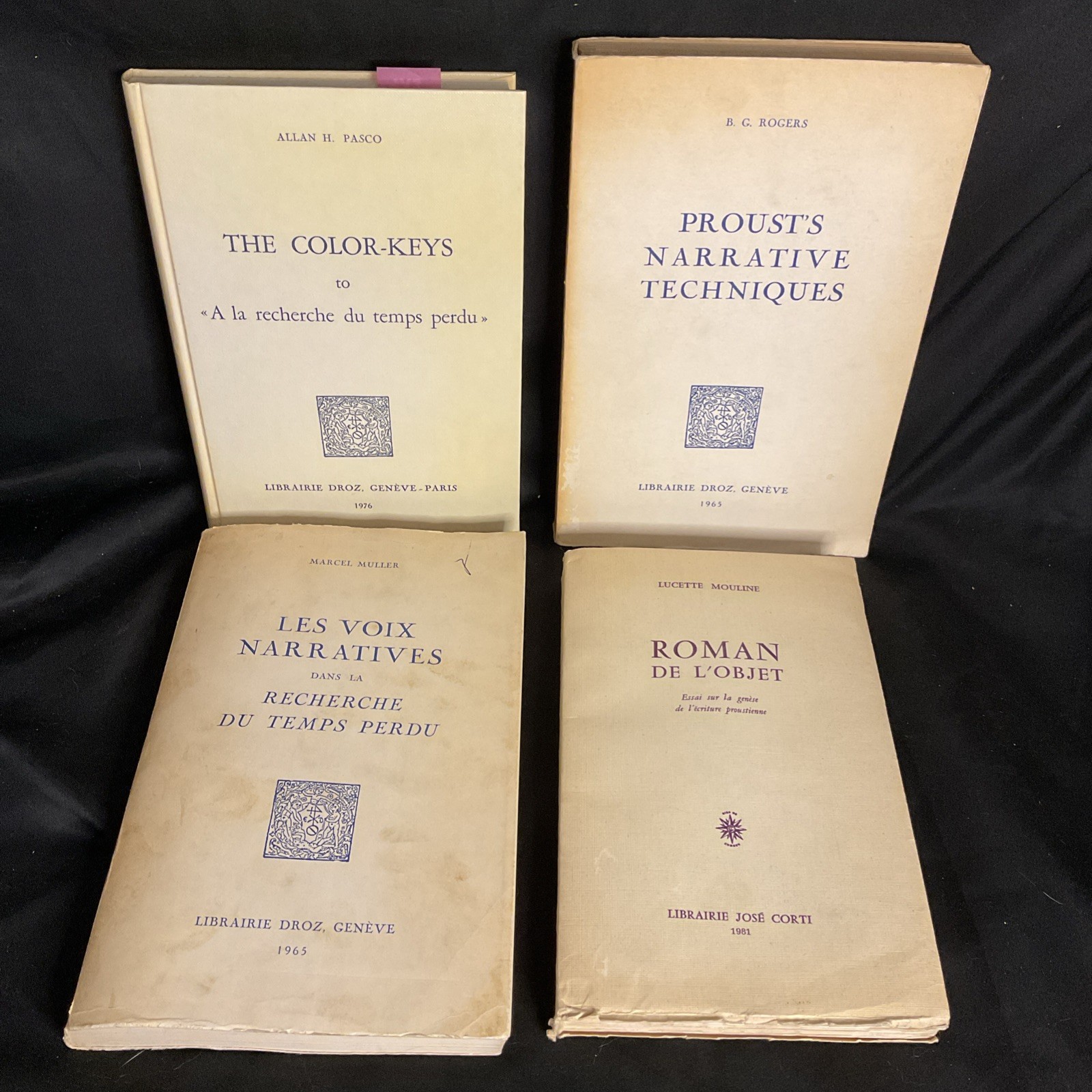 Proustian 4 Book Lot French Literary Guides Legacy Classic Rogers Pasco Muller