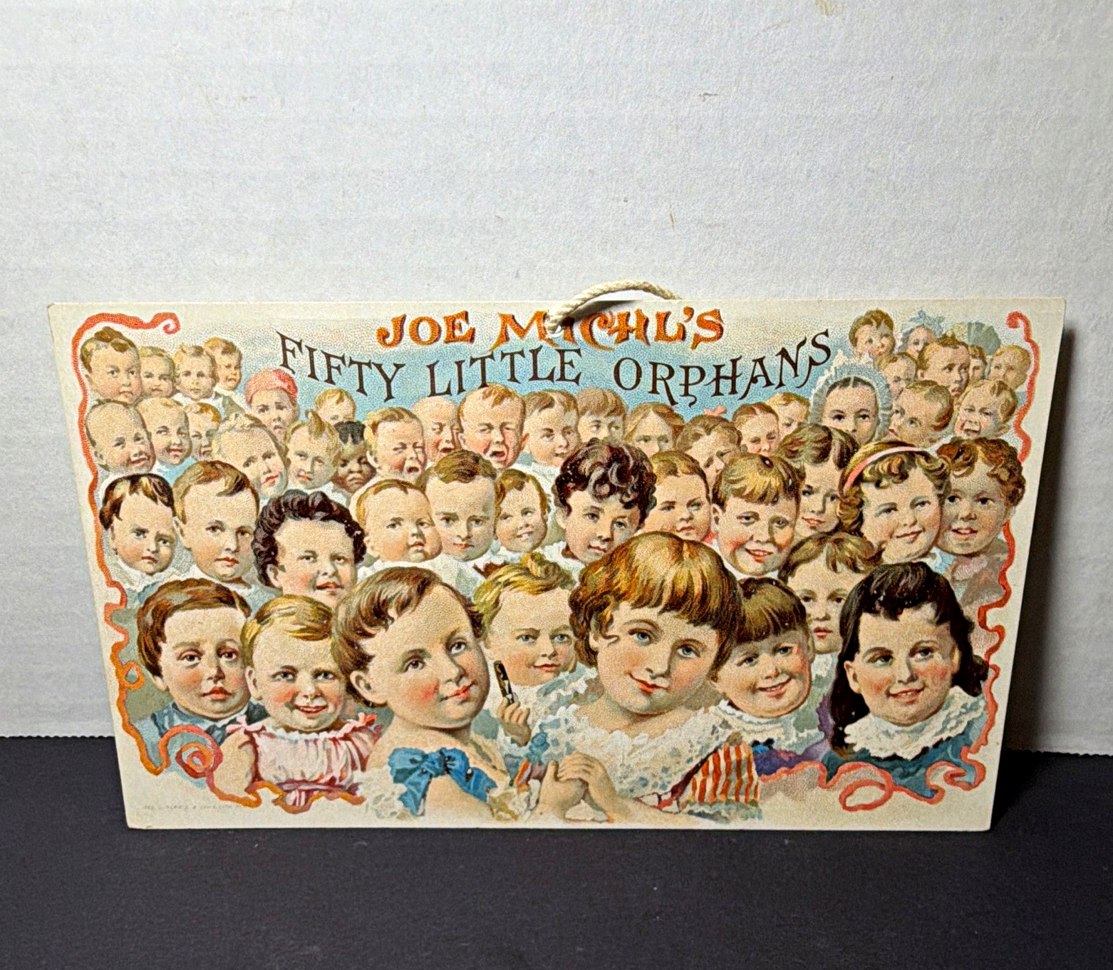 Jos. Michl Fifty Little Orphans “Little Orphan” Cigar Label Card Decatur IL Jos. Michl Fifty Little Orphans “Little Orphan” Cigar Label Card Decatur IL