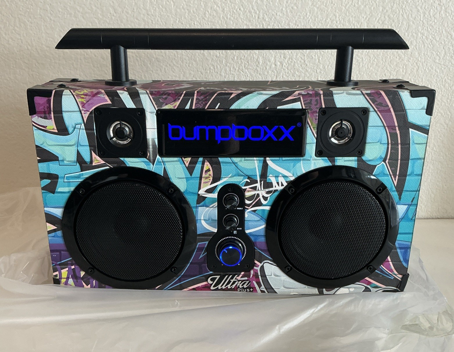 Bumpboxx Ultra Plus Bluetooth Boombox 140W Rechargeable Battery FM Radio Bumpboxx Ultra Plus Bluetooth Boombox 140W Rechargeable Battery FM Radio