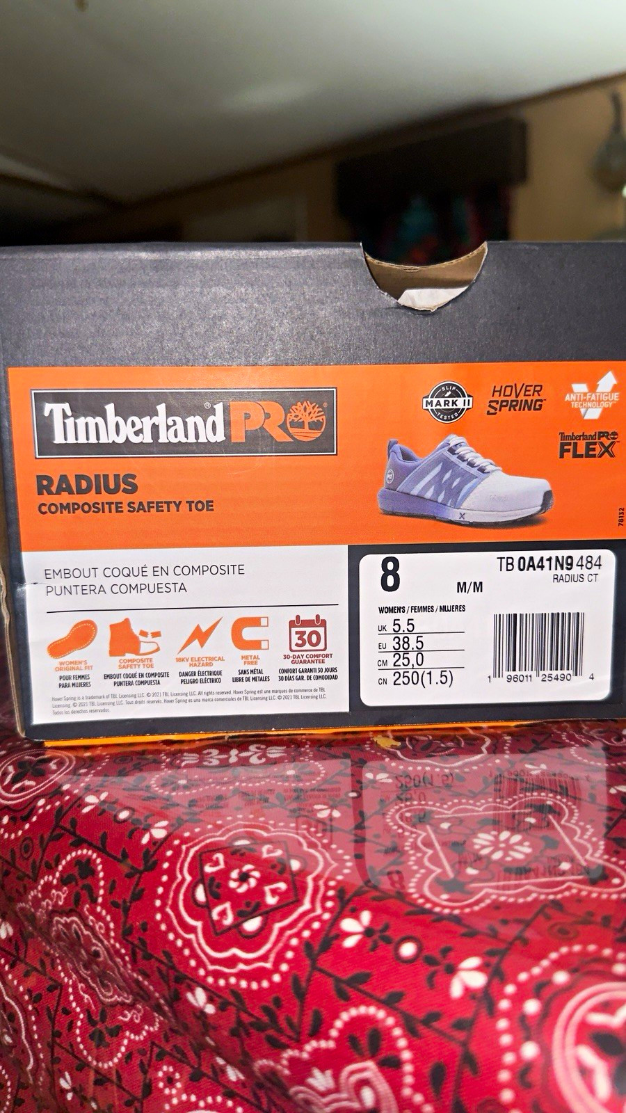 Timberland PRO Radius Composite Safety Toe EH Work Shoes Women\'s 8 M TB0A41N9484