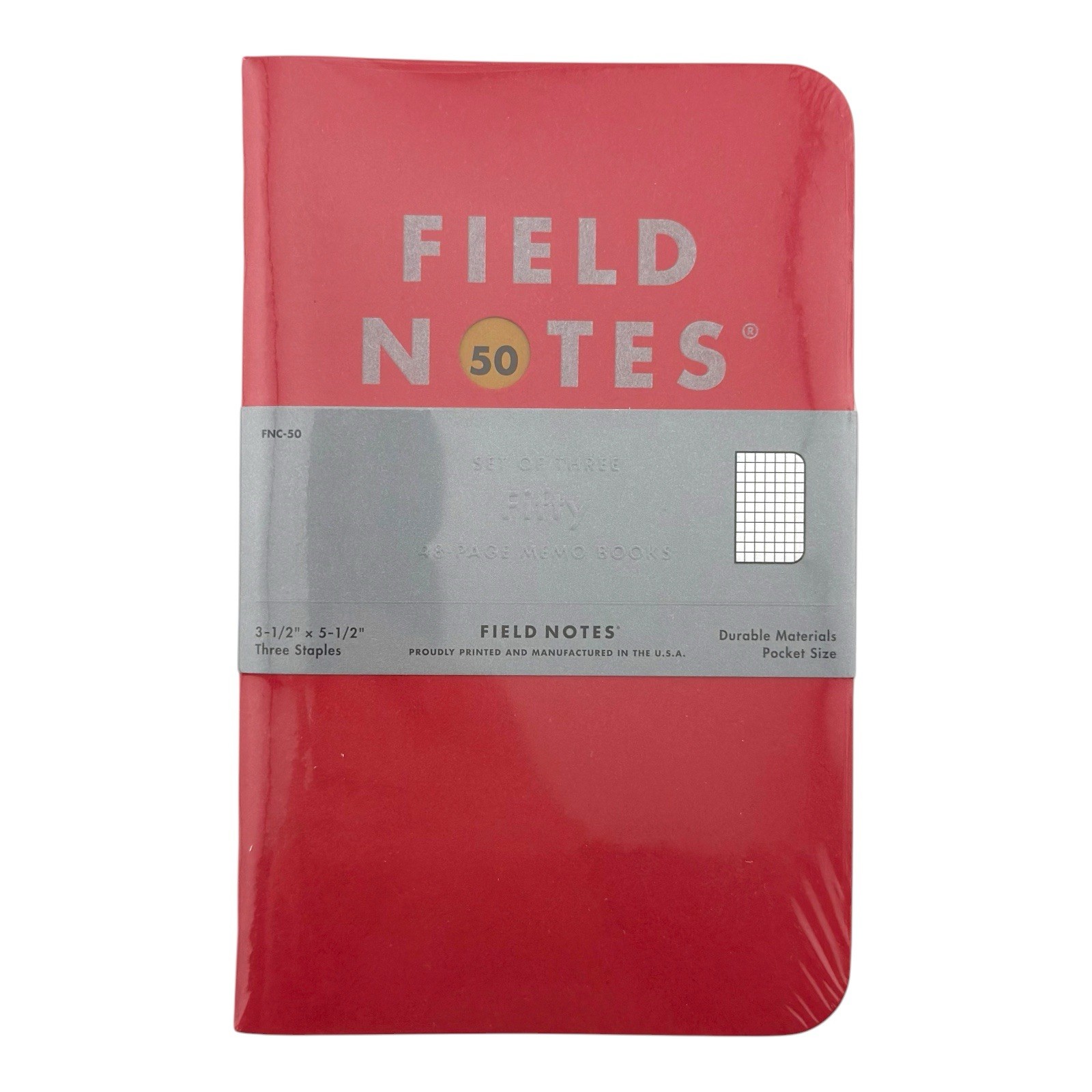 Field Notes - Fifty Sealed set of 3 notebooks – FNC-50 Field Notes - Fifty Sealed set of 3 notebooks – FNC-50