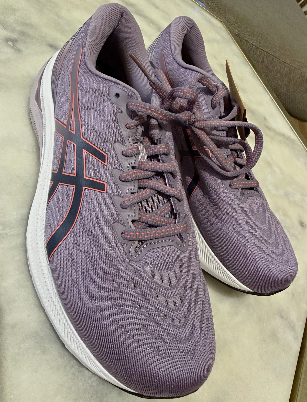 ASICS Women’s Low Top Lace-Up Running & Jogging Sneakers Purple Orange 1012B271