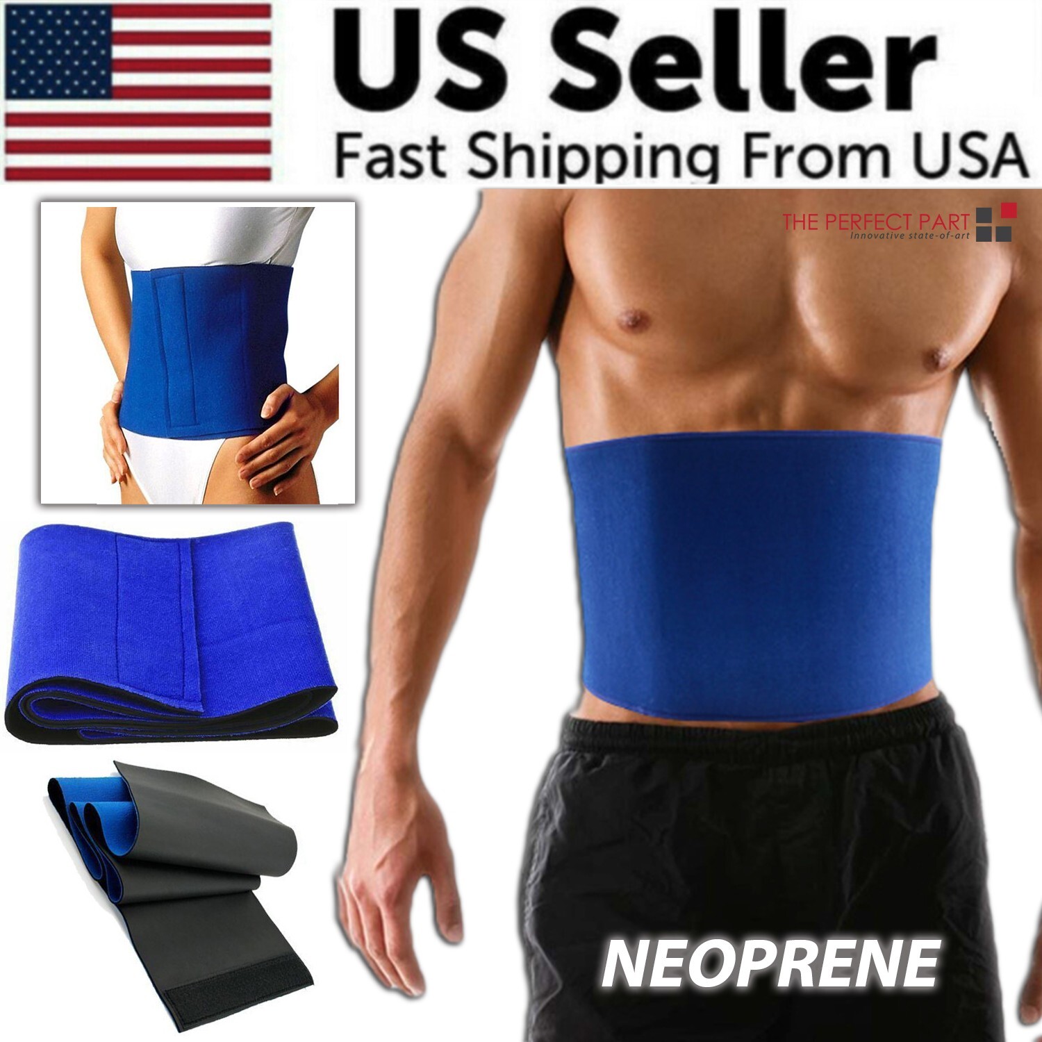 Waist Trimmer Belt Sweat Band Wrap Ab Stomach Weight Loss Fat Burner Slimming Waist Trimmer Belt Sweat Band Wrap Ab Stomach Weight Loss Fat Burner Slimming