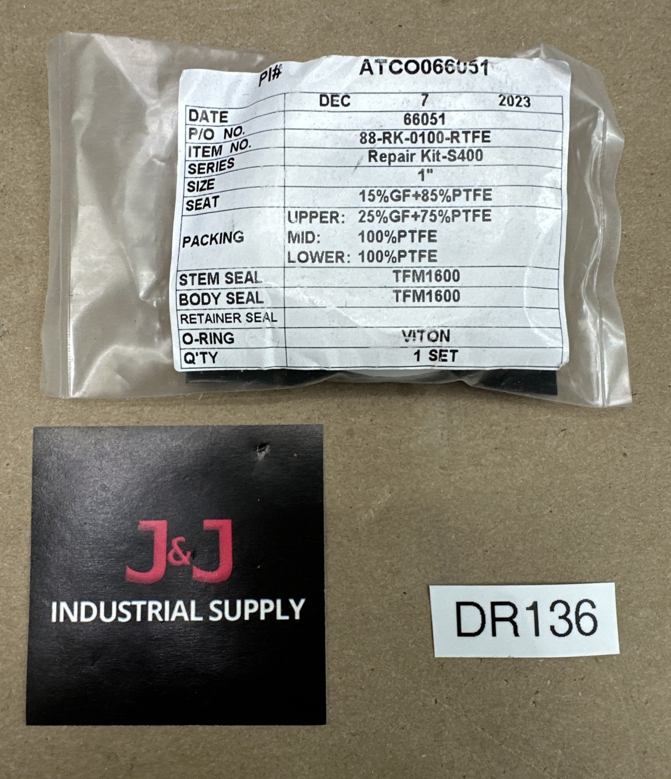 AT Controls 88-RK-0100-RTFE Repair Kit 1\