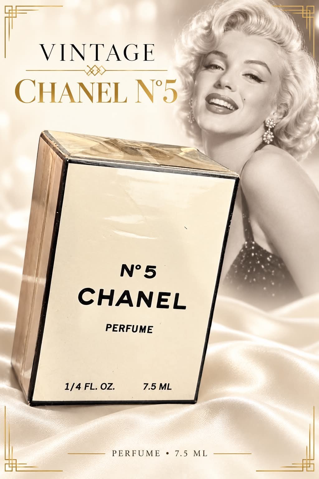 Vintage Chanel No.5 Paris Pure Parfum 1/4 oz Sealed Intact