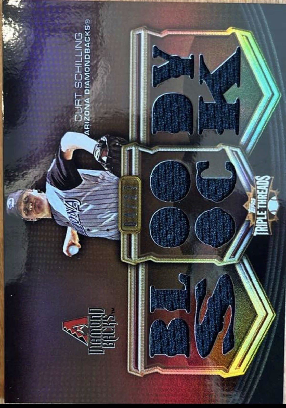 2010 Topps Triple Threads - Relics Curt Schilling #TTR-53 Sepia /27 (MEM) SSP