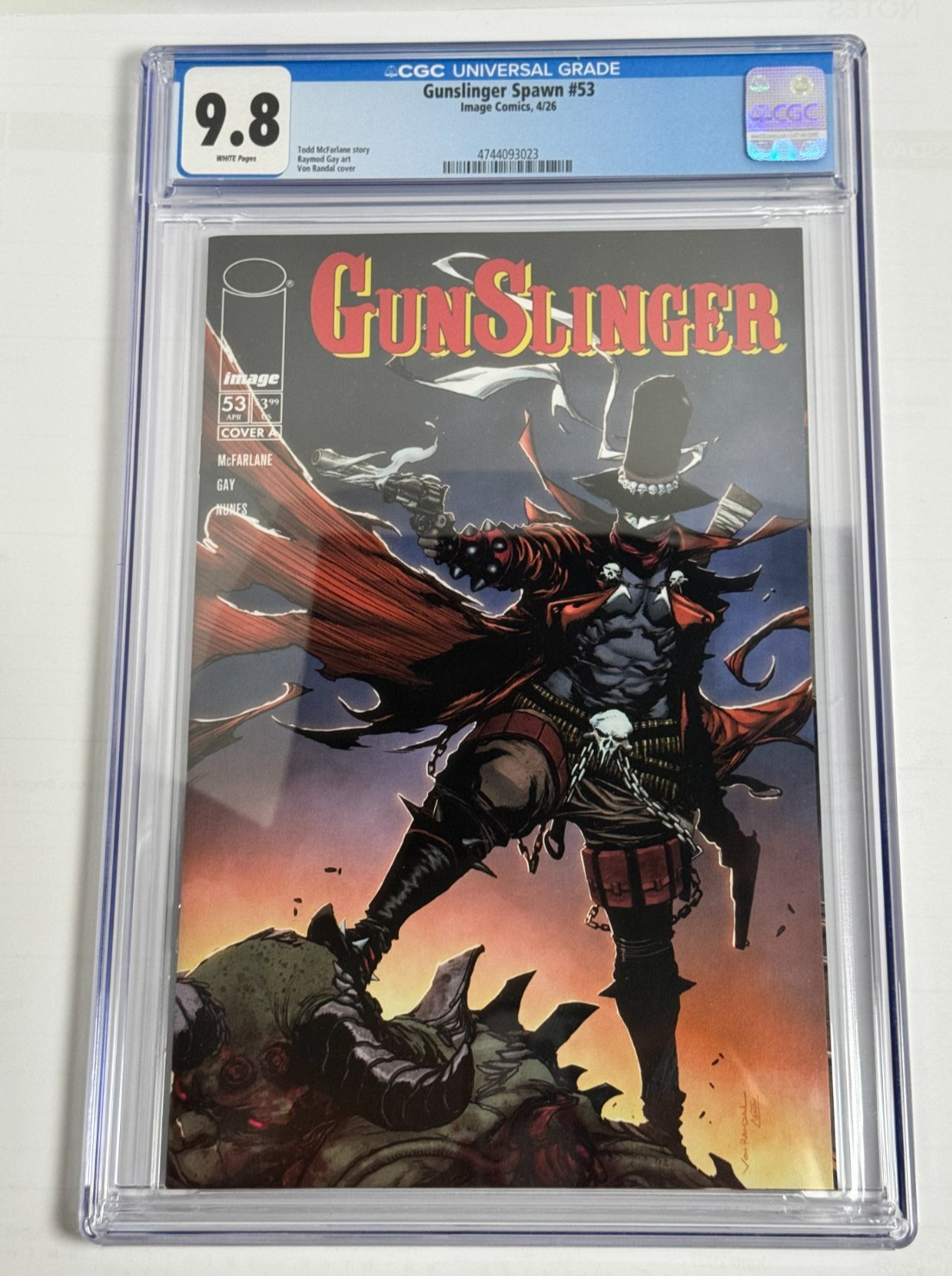 Gunslinger Spawn #53 CGC 9.8 White Pages Image Comics 2026 Todd McFarlane