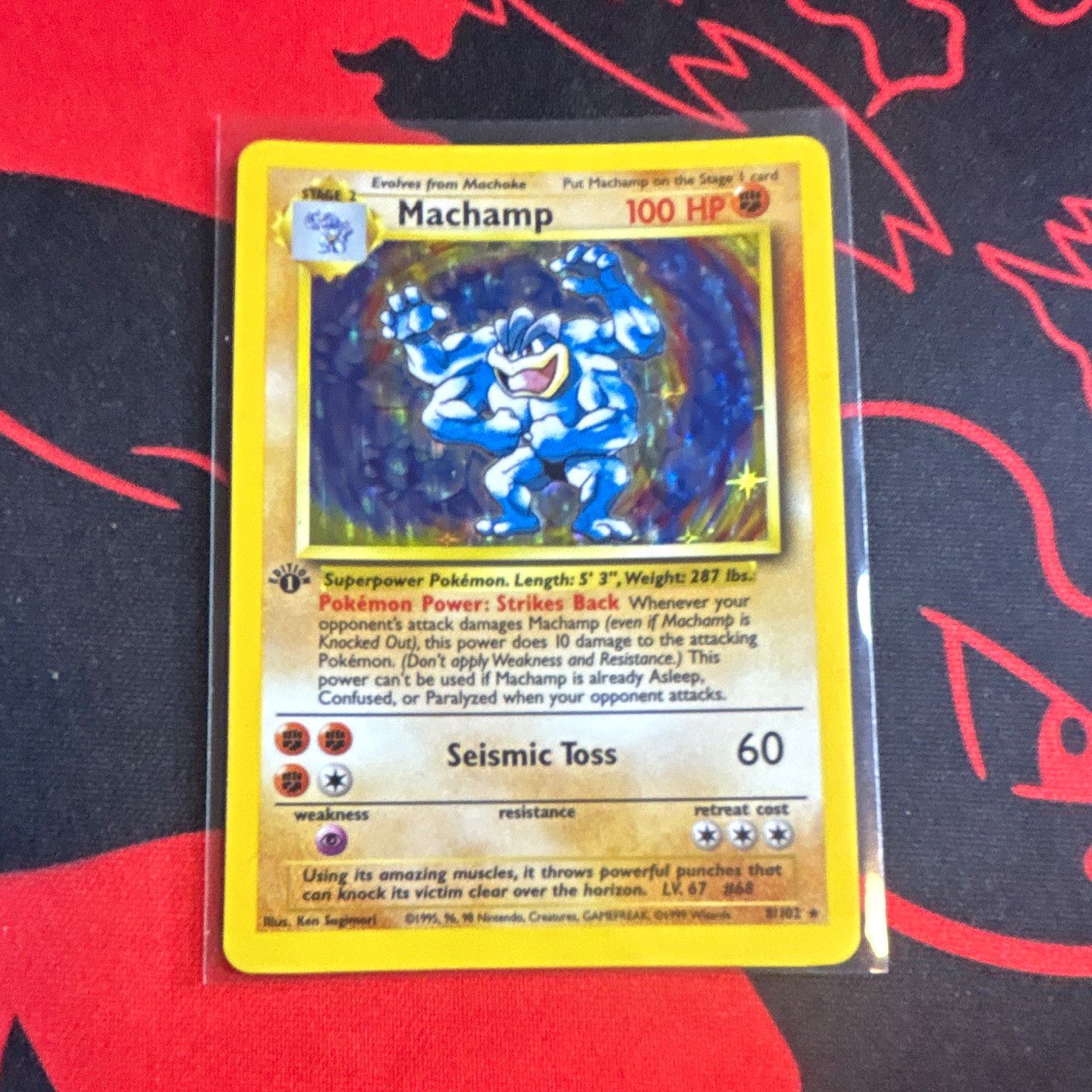 Pokémon TCG Machamp 8/102 Deck Exclusives Holo 1st Edition Exclusive