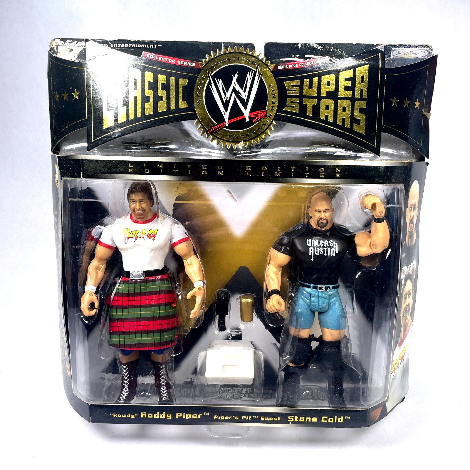 Rowdy Roddy Piper & Stone Cold Steve Austin WWE Classic Superstars JAKKS Pacific Rowdy Roddy Piper & Stone Cold Steve Austin WWE Classic Superstars JAKKS Pacific