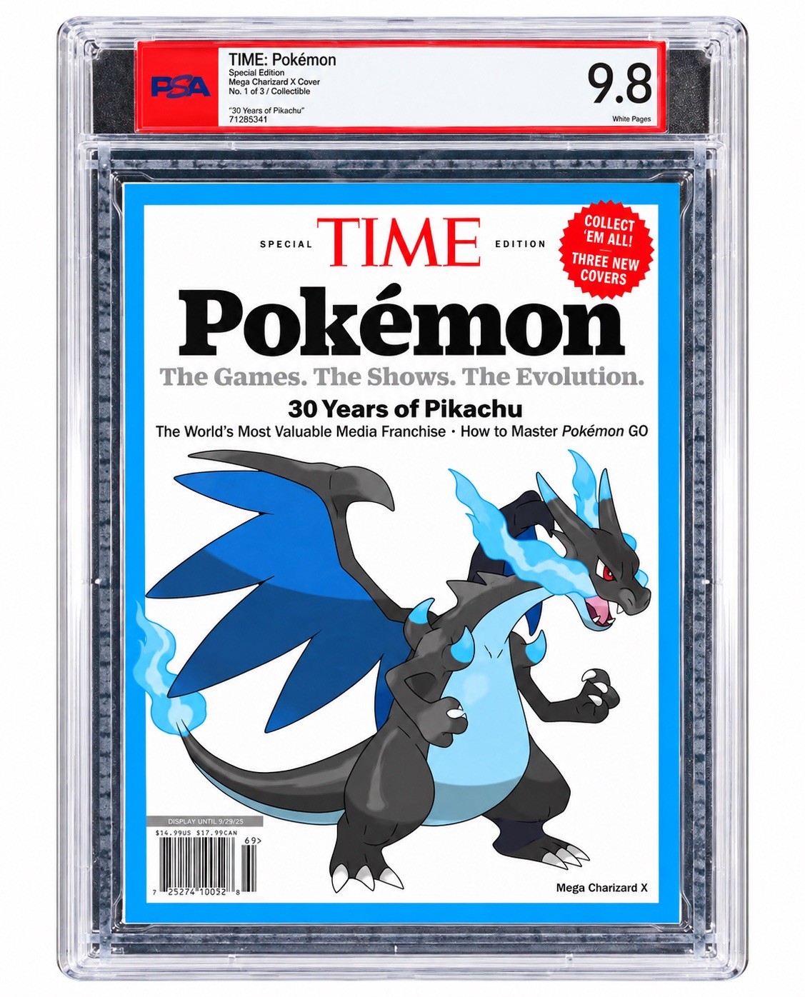 Mega Charizard X  TIME Magazine PSA 9.8